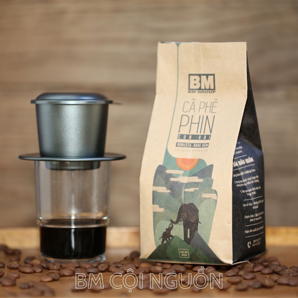 Cà phê sạch nguyên chất thương hiệu BM Group