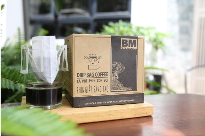 cà phê phin giấy sáng tạo